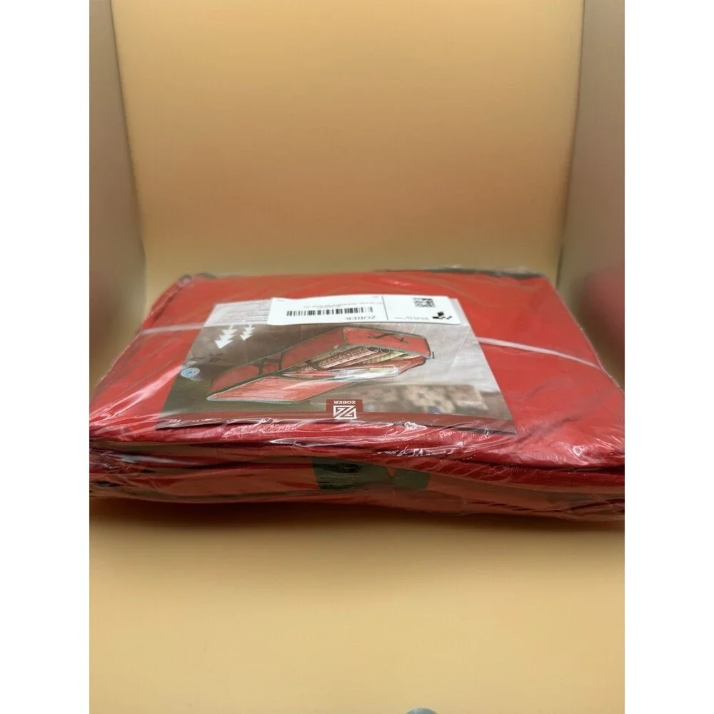 Red Waterproof Gift Wrap Storage Bag - 41 Inches, Organize Holiday Supplies
